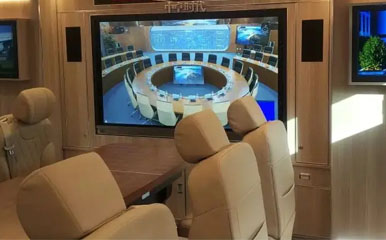 湖南省武警總隊指揮車車載視頻會議